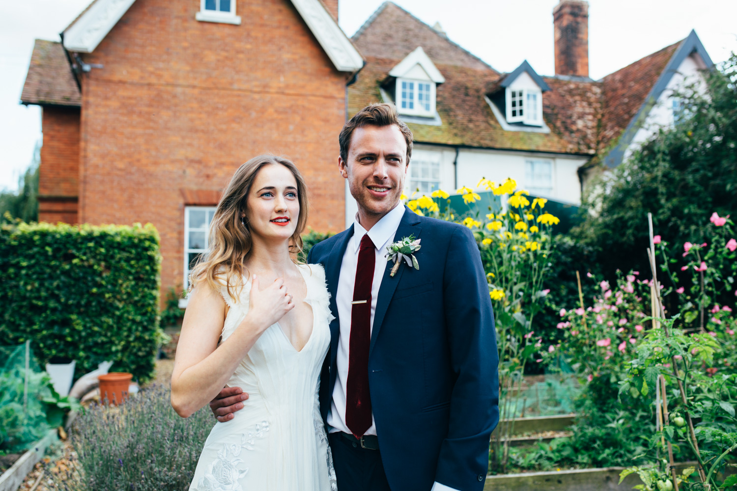 photography of bride and groom portraits at suffolk wedding