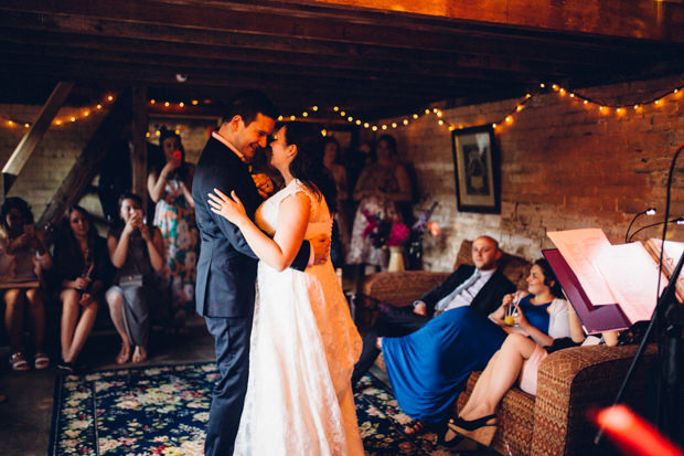 first dance in the barn at the keeper and the dell