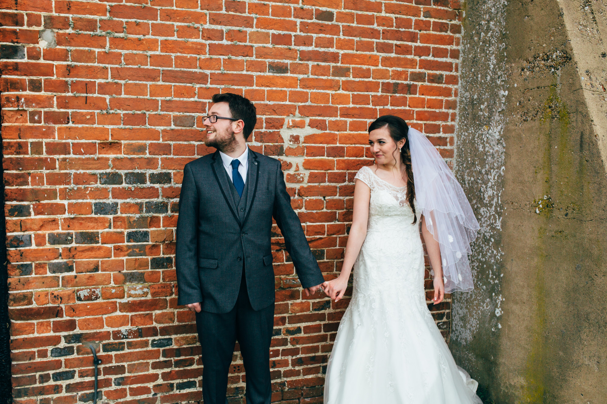 suffolk bride at groom portraits at woodworm barn