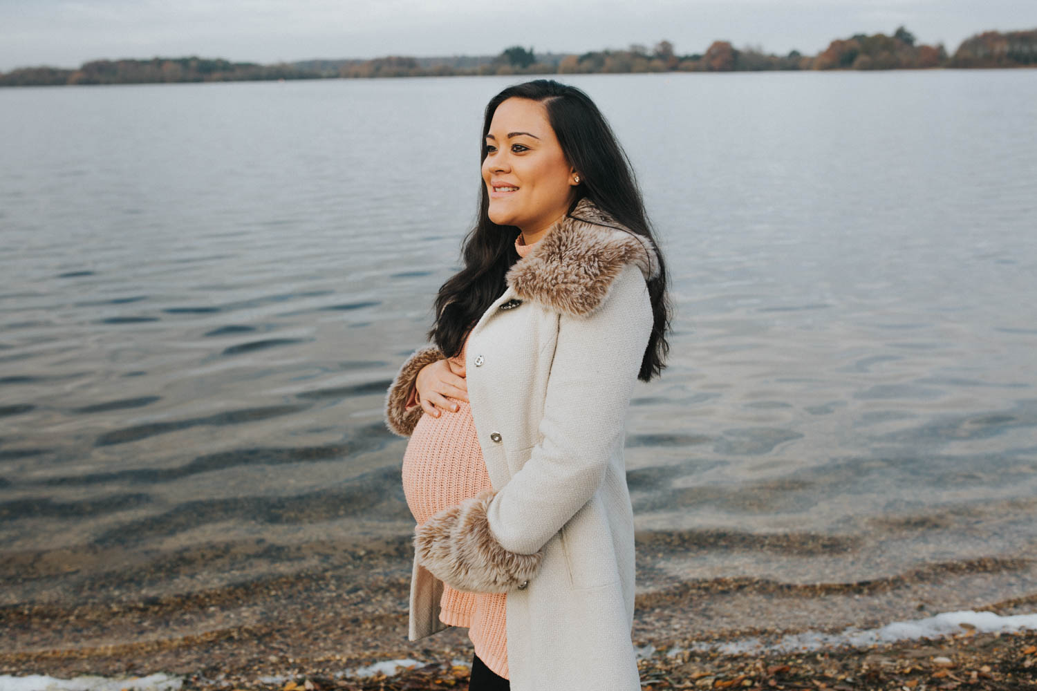 outdoor maternity portrait of suffolk mum to be