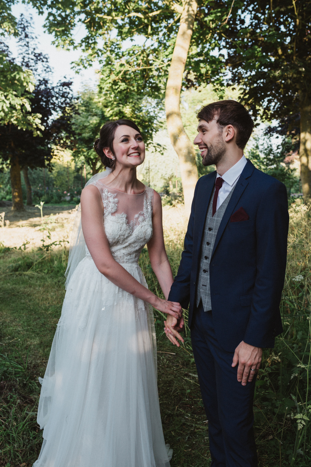 outdoor bridal portraits at elms barn wedding photography in suffolk