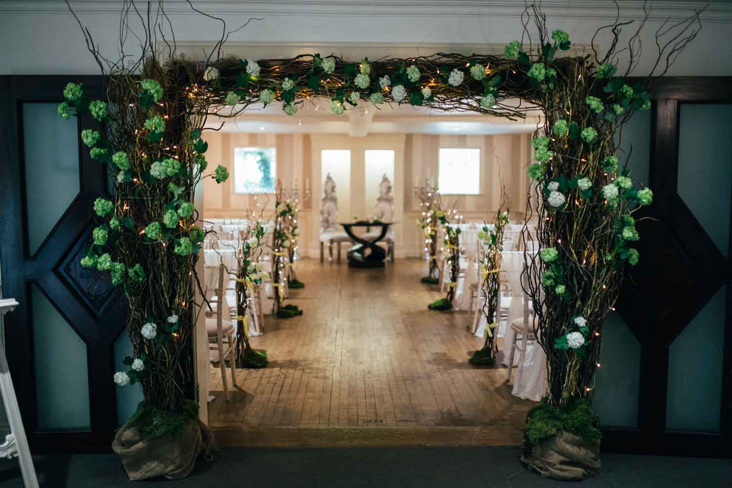 relaxed woodhall manor wedding photography reception decoration ideas