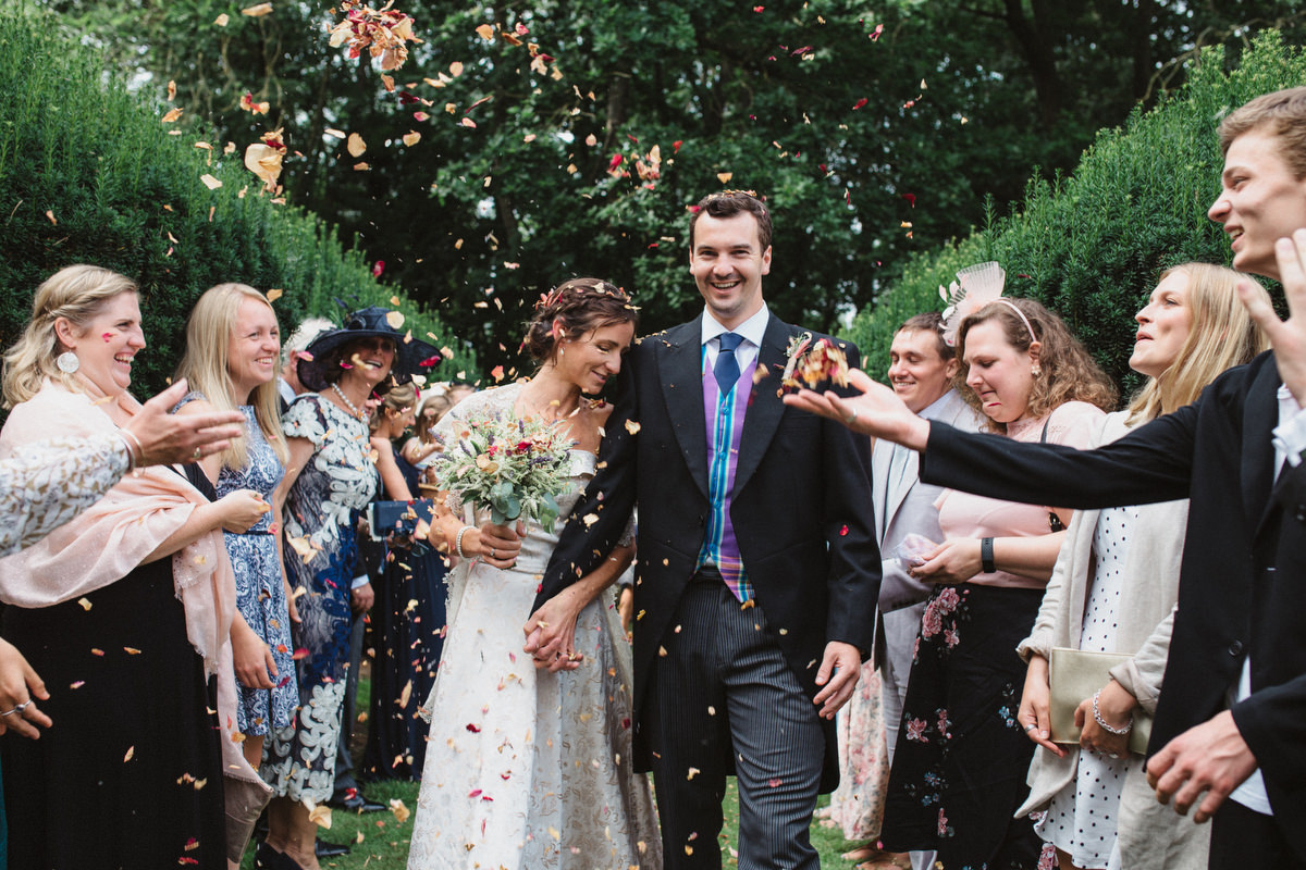 confetti line of WEDDING PHOTOGRAPHY IN EYE