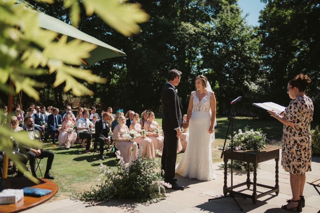 Bruisyard Hall Outdoor Ceremony Wedding Photography